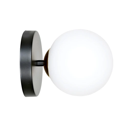 Floki K1 Black-gold væglampe - Ø15 cm, E14, 230V, uden lyskilde