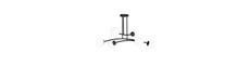 Halldor 6 Sort loftslampe - Ø15 cm, E14, 230V, uden lyskilde