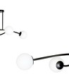 Halldor 4 Sort loftslampe - Ø15 cm, E14, 230V, uden lyskilde