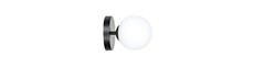Halldor K1 Sort væglampe - Ø15 cm, E14, 230V, uden lyskilde