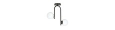 Kalf 2 Sort loftslampe - Ø15 cm, E14, 230V, uden lyskilde