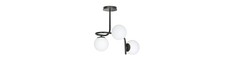 Kalf 3 Sort loftslampe - Ø15 cm, E14, 230V, uden lyskilde