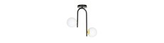 Ragnar 2 Sort/Guld loftslampe - Ø15 cm, E14, 230V, uden lyskilde