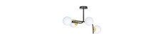 Ragnar 4A Sort/Guld loftslampe - Ø15 cm, E14, 230V, uden lyskilde