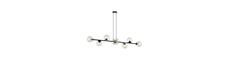 Rossi 8 Sort/Transparent pendellampe - Ø14 cm, E14, 230V, uden lyskilde