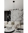 Rossi 6 Sort/Transparent pendellampe - Ø14 cm, E14, 230V, uden lyskilde