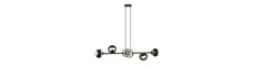 Rossi 6 Sort Stribe pendellampe - Ø14 cm, E14, 230V, uden lyskilde