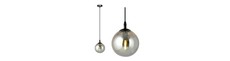 Cosmo 1 Sort/Grafit pendellampe - Ø14 cm, E14, 230V, uden lyskilde