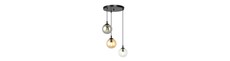 Cosmo 3 Sort Premium Mix pendellampe - Ø14 cm, E14, 230V, uden lyskilde