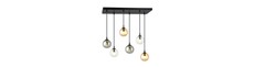 Cosmo 6 Sort MIX1 pendellampe - Ø14 cm, E14, 230V, uden lyskilde