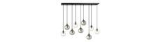 Cosmo 9 Sort MIX2 pendellampe - Ø14 cm, E14, 230V, uden lyskilde