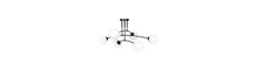 Pregos 6 Sort loftslampe - Ø15 cm, E14, 230V, uden lyskilde