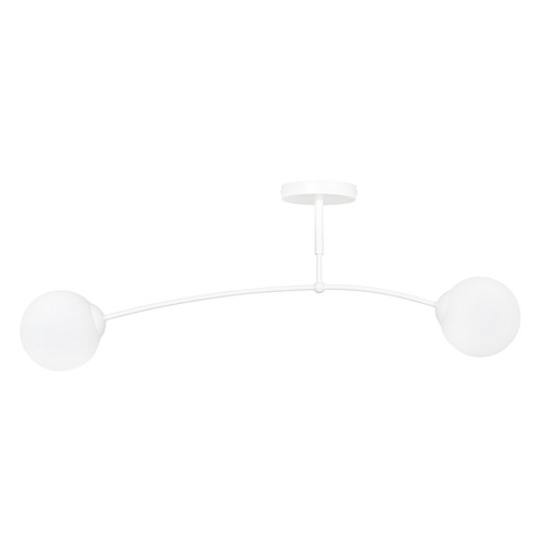 Pregos 2 Hvid loftslampe - Ø15 cm, E14, 230V, uden lyskilde