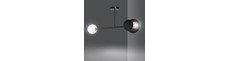 Minerva 2 Sort loftslampe - Ø15 cm, E27, 230V, uden lyskilde
