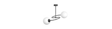 Selbi 2 Sort loftslampe - Ø15 cm, E14, 230V, uden lyskilde