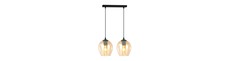 Istar 2 Sort/Rav pendellampe - Ø14 cm, E27, 230V, uden lyskilde