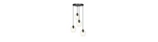 Istar 4 Sort Premium Transparent pendellampe - Ø14 cm, E27, 230V, uden lyskilde