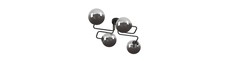 Brendi 4 Sort/Grafit loftslampe - Ø14 cm, E14, 230V, uden lyskilde