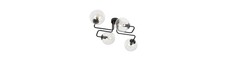 Brendi 4 Sort/Transparent loftslampe - Ø14 cm, E14, 230V, uden lyskilde