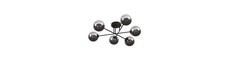 Brendi 6B Sort/Grafit loftslampe - Ø14 cm, E14, 230V, uden lyskilde