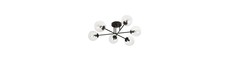 Brendi 6B Sort/Transparent loftslampe - Ø14 cm, E14, 230V, uden lyskilde