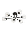 Brendi 6B Sort/Transparent loftslampe - Ø14 cm, E14, 230V, uden lyskilde