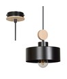 Tuniso 1 Sort pendellampe - E27, 230V, uden lyskilde