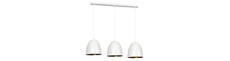 Lenox 3 Hvid / Guld pendellampe - E27, 230V, uden lyskilde