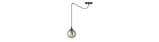 Gigi 1 Sort/Grafit pendellampe - Ø14 cm, E14, 230V, uden lyskilde