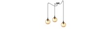Gigi 3 Sort/Rav pendellampe - Ø14 cm, E14, 230V, uden lyskilde