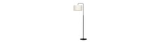 Trapo LP1 Sort/Råhvid gulvlampe - Ø35 cm, E27, 230V, uden lyskilde
