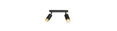 Hiro 2 Sort/Guld loftslampe - GU10, 230V, uden lyskilde