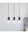 Fumiko 3 Sort/Krom pendellampe - GU10, 230V, uden lyskilde