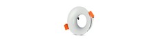 GU10-lampe - rund, hvid