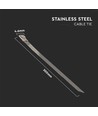 Rustfrit Kabelbinder, 100 stk - Bredde 4,6mm, 30 cm