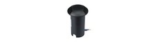 1W LED nedgravningsspot - Lys 3000K, Sort