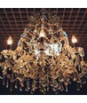 2W LED E14 - Art Kultråd Kertepære, Amber Glas, 1800K