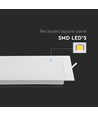 24W Bagbelyst Panel - 4000K, Firkantet