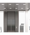 24W Bagbelyst Nedsænket Panel - 6500K, firkantet