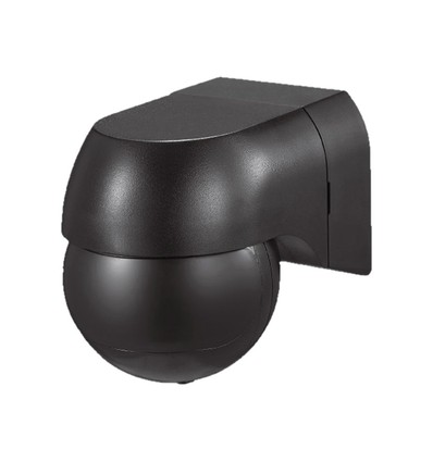 PIR Vægsensor - Fuldsort IP44 (Maks: 400W LED).