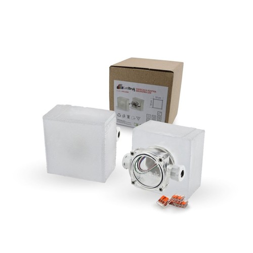 Outlet: LED Sten Til Belægning (100x100x60 mm) i 3000K, 24V, IP67