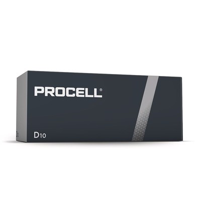 Duracell Procell Alkaline Batteri, Industrial, D LR20 - 10 pak