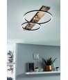 Outlet: EGLO Boyal LED Loftlampe 2x12W 1700Lm i Brændt Træ