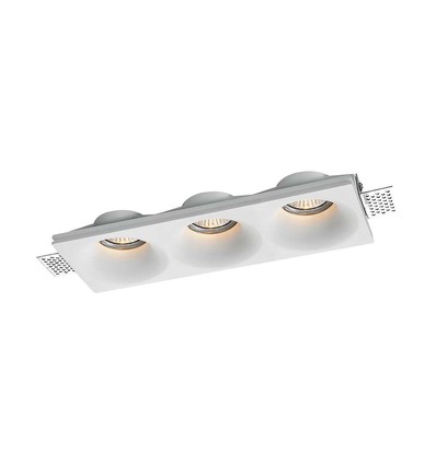 3xGU10 lampe runde hvid
