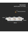 3xGU10 lampe runde hvid