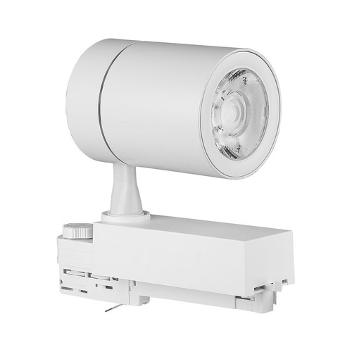 35W LED skinnespot - 4000K, hvid hus.