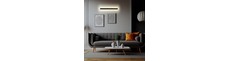 20W LED lineær væglampe, 101cm - IP65, 3000K, sort, 150 grader spredning