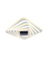150W LED Smart Loftlampe - Dekorativ, 50x50x7cm, 3i1, Dæmpbar, Fjernbetjening