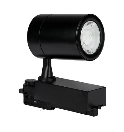 LED skinnespot 35W 3000K, sort hus.