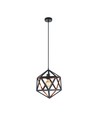 EGLO Embleton Pendel Lampe Ø30 Til E27 I Sort/Nød